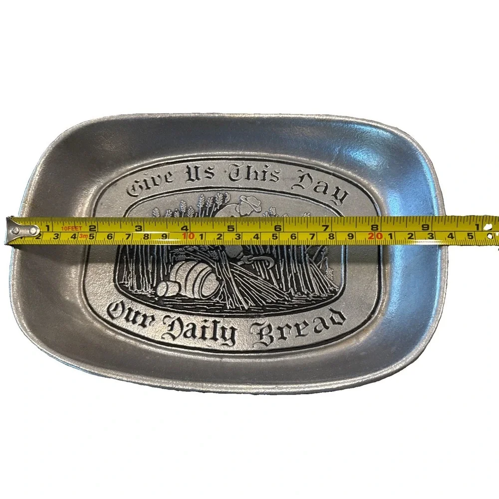 1960s Era Pewter Bread Tray 